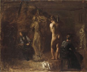 William Rush sculptant sa figure allégorique de la rivière Schuylkill, 1876 - Thomas Eakins