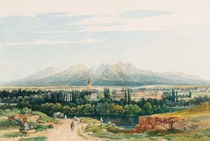 Château de Lomnitz et les Tatras en Hongrie - Thomas Ender
