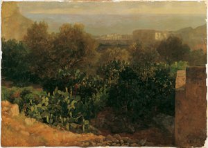 Paysage méridional avec cactus - Thomas Ender