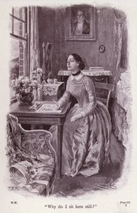 Illustration pour La Femme en blanc de Wilkie Collins - Thomas Eyre Macklin