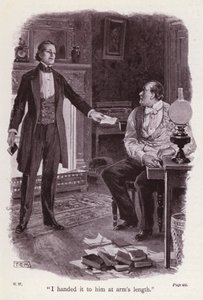 Illustration pour La Dame en blanc de Wilkie Collins - Thomas Eyre Macklin