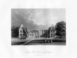 Sutton Place, près de Guildford, Surrey, 19ème siècle - Thomas F. Darmill