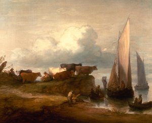 Un paysage côtier - Thomas Gainsborough