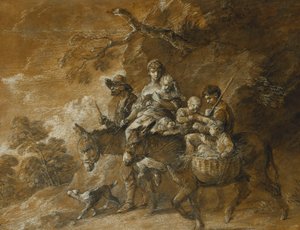 Une famille paysanne allant au marché - Thomas Gainsborough