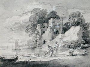 Tirer le filet de Seine - Thomas Gainsborough