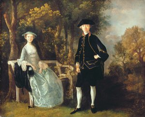 Lady Lloyd et son fils, Richard Savage Lloyd, de Hintlesham Hall, Suffolk - Thomas Gainsborough