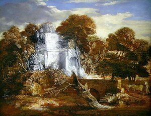Paysage avec une figure et du bétail - Thomas Gainsborough