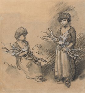 Études de filles portant des brindilles - Thomas Gainsborough