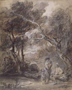 Paysage boisé avec figures - Thomas Gainsborough