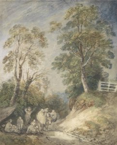 Paysage boisé avec campement de gitans - Thomas Gainsborough
