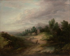 Boisé Paysage de plateau - Thomas Gainsborough