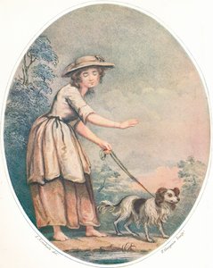 Une fille aveugle de Rome, vers 18e siècle - Thomas Gaugain
