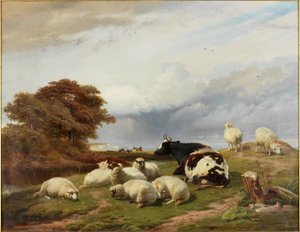 Dans les marais près de Ramsgate, île de Thanet - Thomas George Cooper