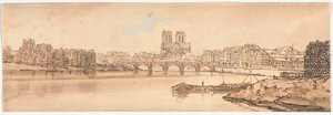 Une sélection de vingt des vues les plus pittoresques de Paris, 1802 - Thomas Girtin