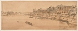 Une sélection de vingt des vues les plus pittoresques de Paris, 1802 - Thomas Girtin