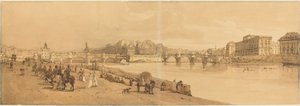 Vue du Pont Neuf, la Monnaie, etc. : pl.8 - Thomas Girtin