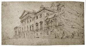 Harewood House, Yorkshire, vers 1798 - Thomas Girtin
