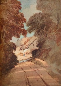 Chemin et Cottages, c1800 - Thomas Girtin