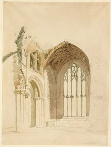 Abbaye de Melrose : la fenêtre est - Thomas Girtin
