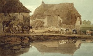 Ferme de Phineas Borret près de Saffron Walden - Thomas Girtin