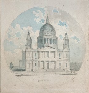 Cathédrale Saint-Paul, vers 1790 - Thomas Girtin