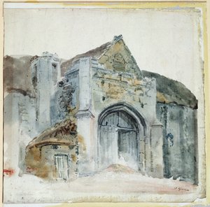 La grange dîmière, Abbotsbury - Thomas Girtin