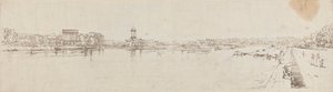 Vue du village de Chaillot prise du pont de la Concorde - Thomas Girtin