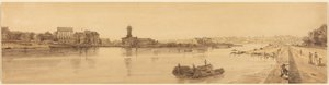Vue du village de Chaillot depuis le pont de la Concorde : planche 17 - Thomas Girtin