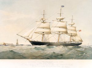 Lithographie du Clipper Ship 