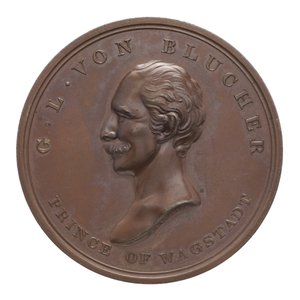 Médaille commémorative de Wellington et Blücher à Waterloo - Thomas Halliday