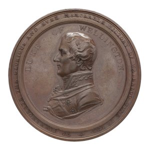 Médaille commémorative de Wellington et Blücher à Waterloo, 1815