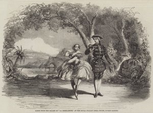 Scène du ballet de La Brésilienne, à l