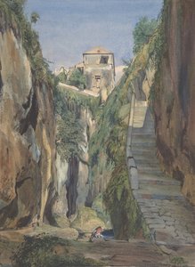 Un vallon à Sorrente, milieu du 19ème siècle - Thomas Hartley Cromek