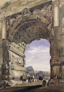 Arc de Titus, Rome, 1842 - Thomas Hartley Cromek