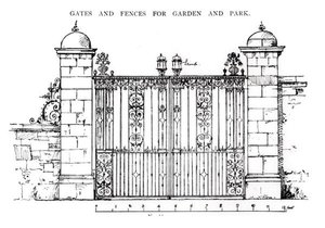 Portails et clôtures pour jardin et parc, de 