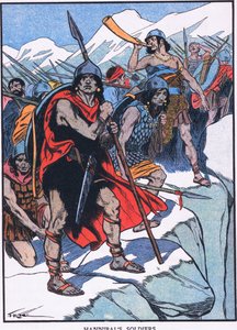 Soldats Hannibals (lithographie couleur) - Thomas Heath Robinson