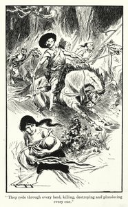 Huns (lithographie) - Thomas Heath Robinson