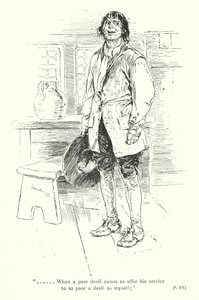 Illustration pour A Sentimental Journey de Laurence Sterne (lithographie) - Thomas Heath Robinson