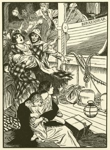 Sauver les femmes et les enfants (gravure) - Thomas Heath Robinson
