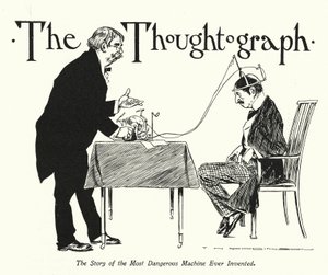 Le Thoughtograph (lithographie) - Thomas Heath Robinson