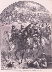 Hampden mortellement blessé à Chalgrove AD 1643 - Thomas Henry Nicholson