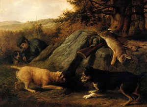 Les Chasseurs de Lapins, 1850