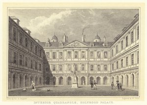 Cour intérieure, Palais de Holyrood - Thomas Hosmer (after) Shepherd