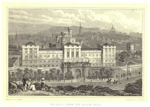 La prison, depuis Calton Hill (gravure) - Thomas Hosmer (after) Shepherd