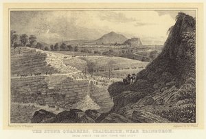 Les carrières de pierre, Craigleith, près d