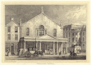 Théâtre Royal (gravure) - Thomas Hosmer (after) Shepherd