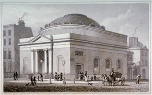 Chapelle Albion, Londres, vers 1827