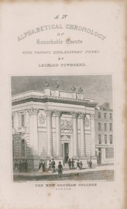 Une chronologie alphabétique des événements remarquables - Thomas Hosmer Shepherd