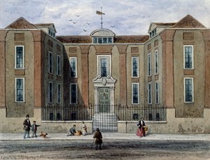 Un ancien manoir, appelé Pitchett Hall, côté sud de Union St., Southward, 1828 - Thomas Hosmer Shepherd