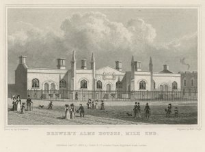 Maisons de charité du brasseur à Mile End - Thomas Hosmer Shepherd